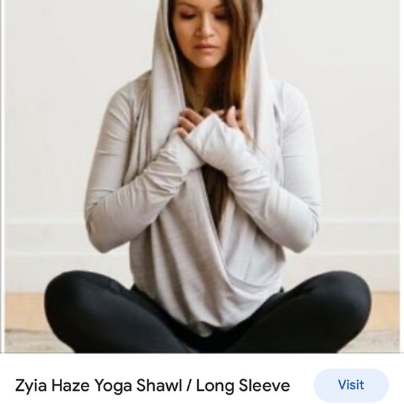 ZYIA active gray top size medium active wear - Picture 6 of 11